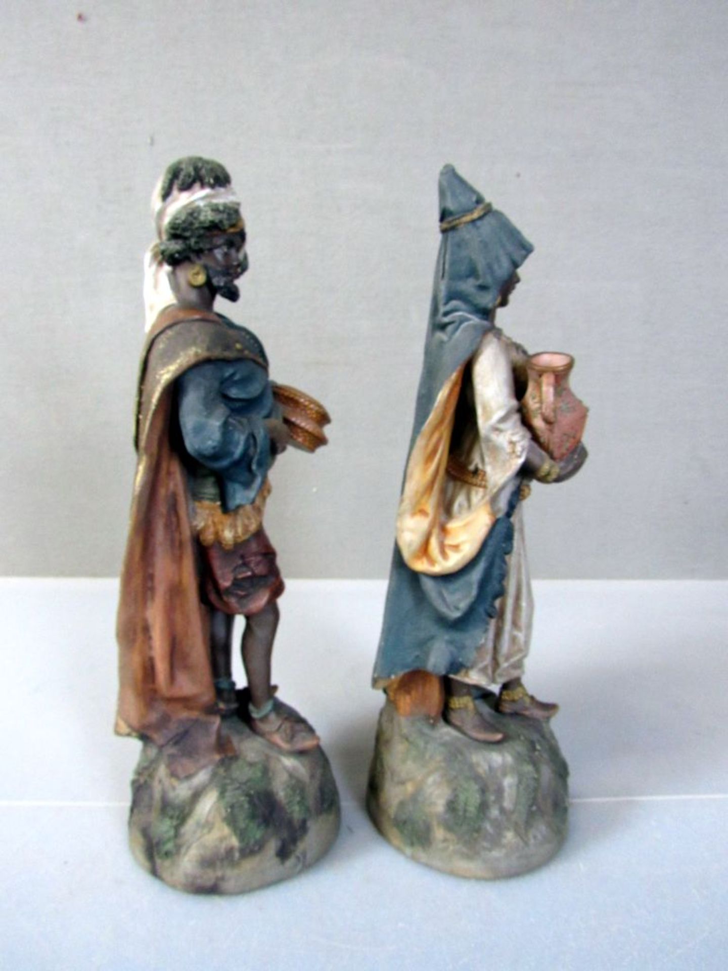 2 antike Figuren um 1900 Asiatin - Image 6 of 10