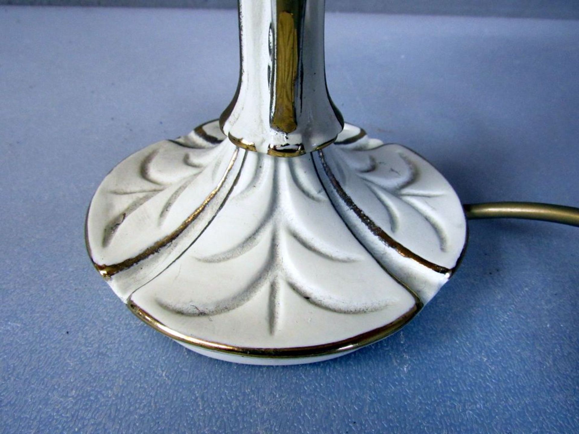 Tischlampe Keramik mit VÃ¶geln gemarkt - Image 5 of 8