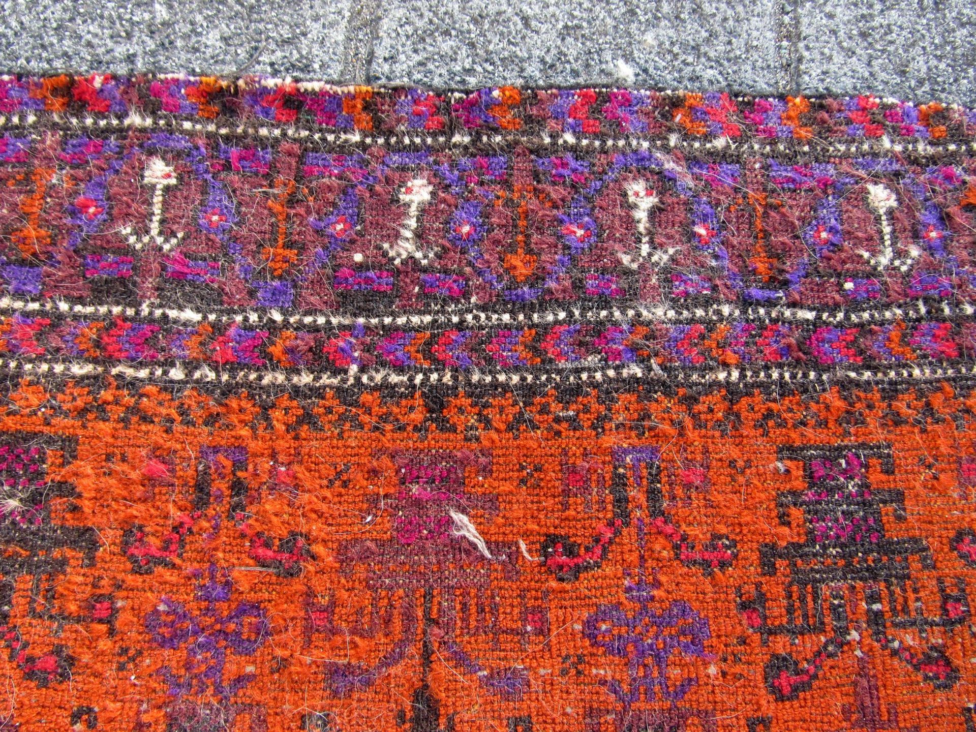 Antiiker Teppich Orient ca. 178 x 100 - Bild 7 aus 8