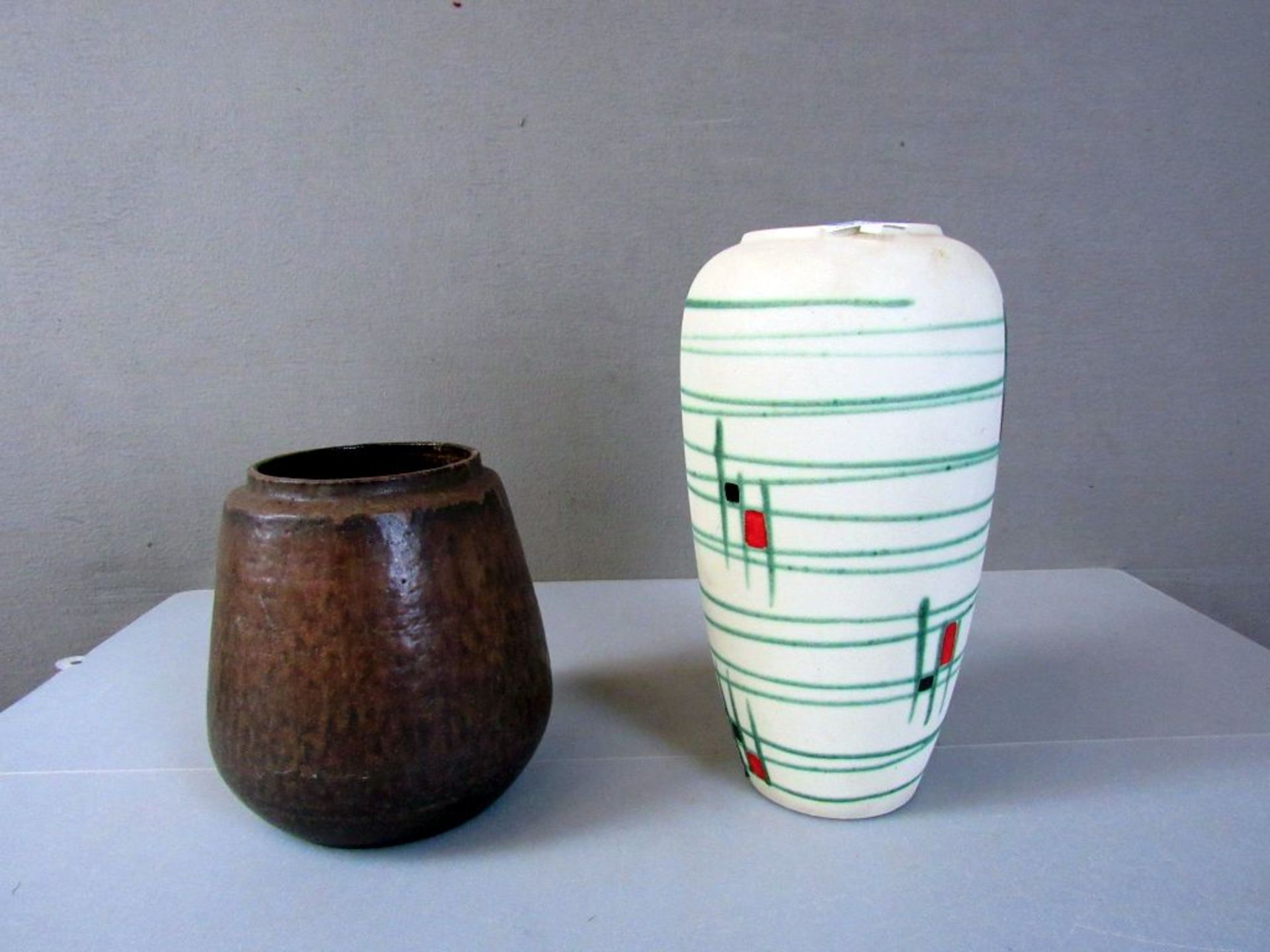 Zwei Bodenvasen Keramik 60er Jahre
