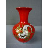 Vase asiatisch Drachenmotiv gemarkt