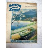 Seltenes Heft 1941 Motor und Sport der