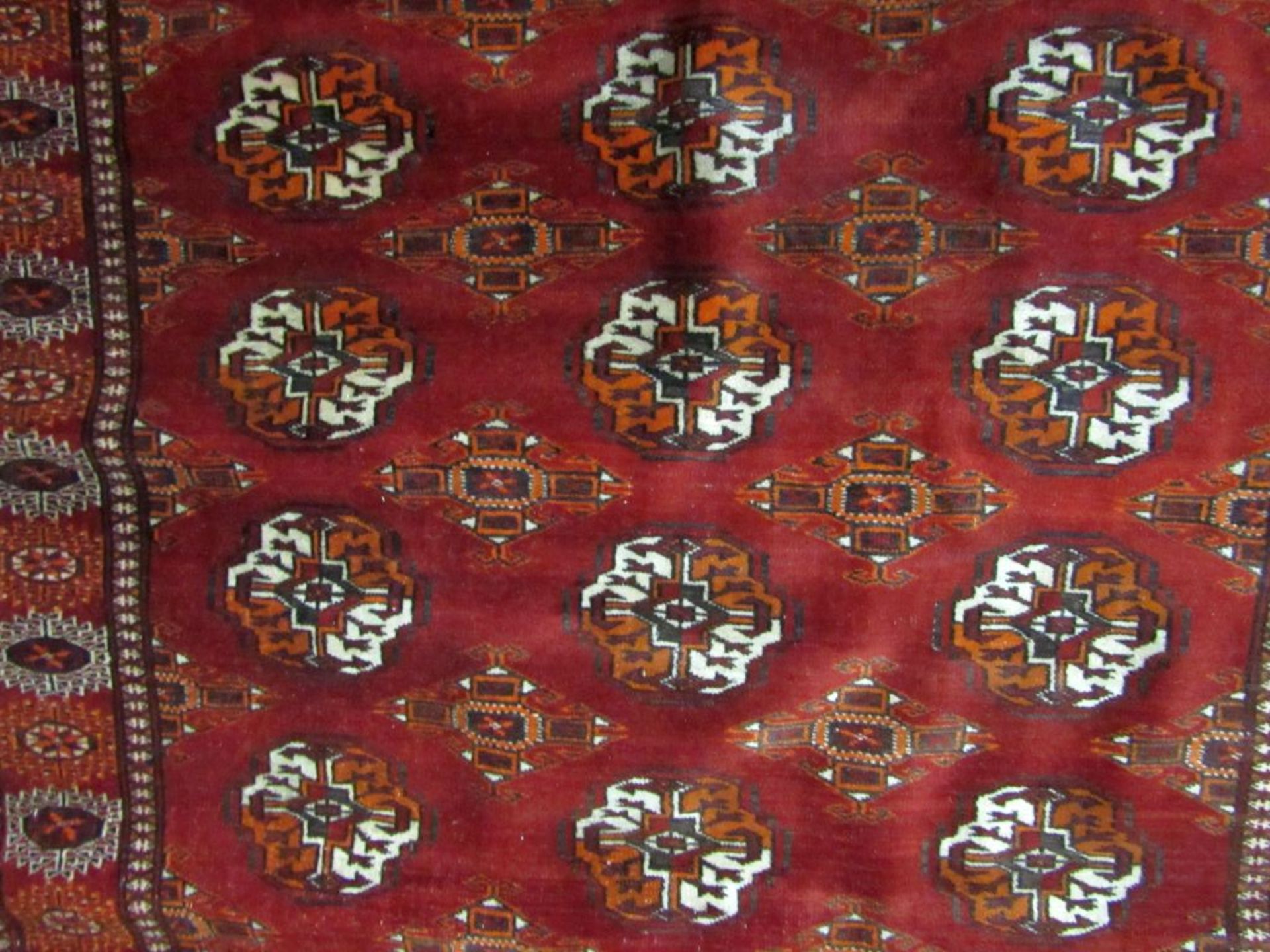 Antiker Orientteppich rotgrundig guter - Image 8 of 10