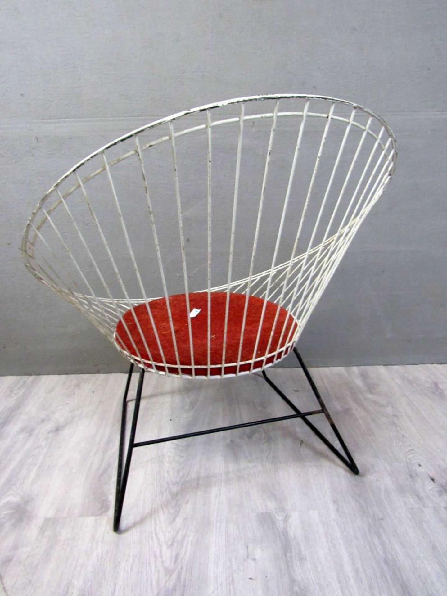 Vintage 60er Jahre Stuhl String Metall - Bild 7 aus 10