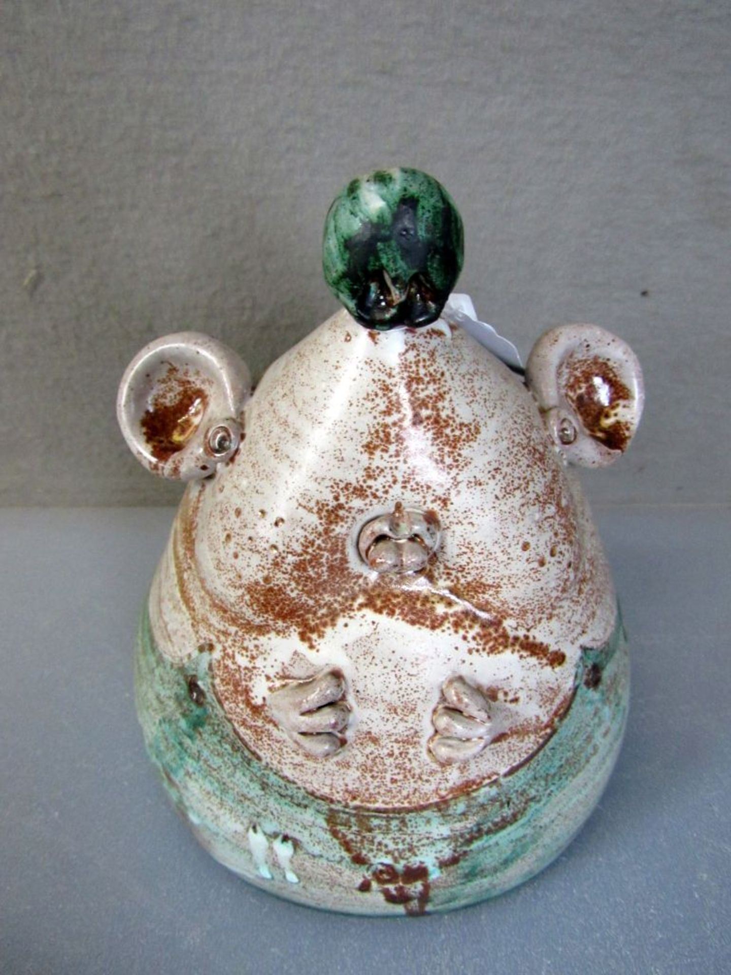 Keramik KÃ¤seglocke in Form einer Maus, - Bild 6 aus 10