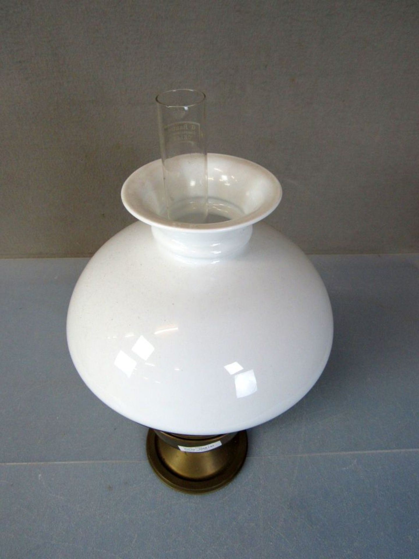 Antike Petroleumlampe um 1880 Messing - Image 2 of 6