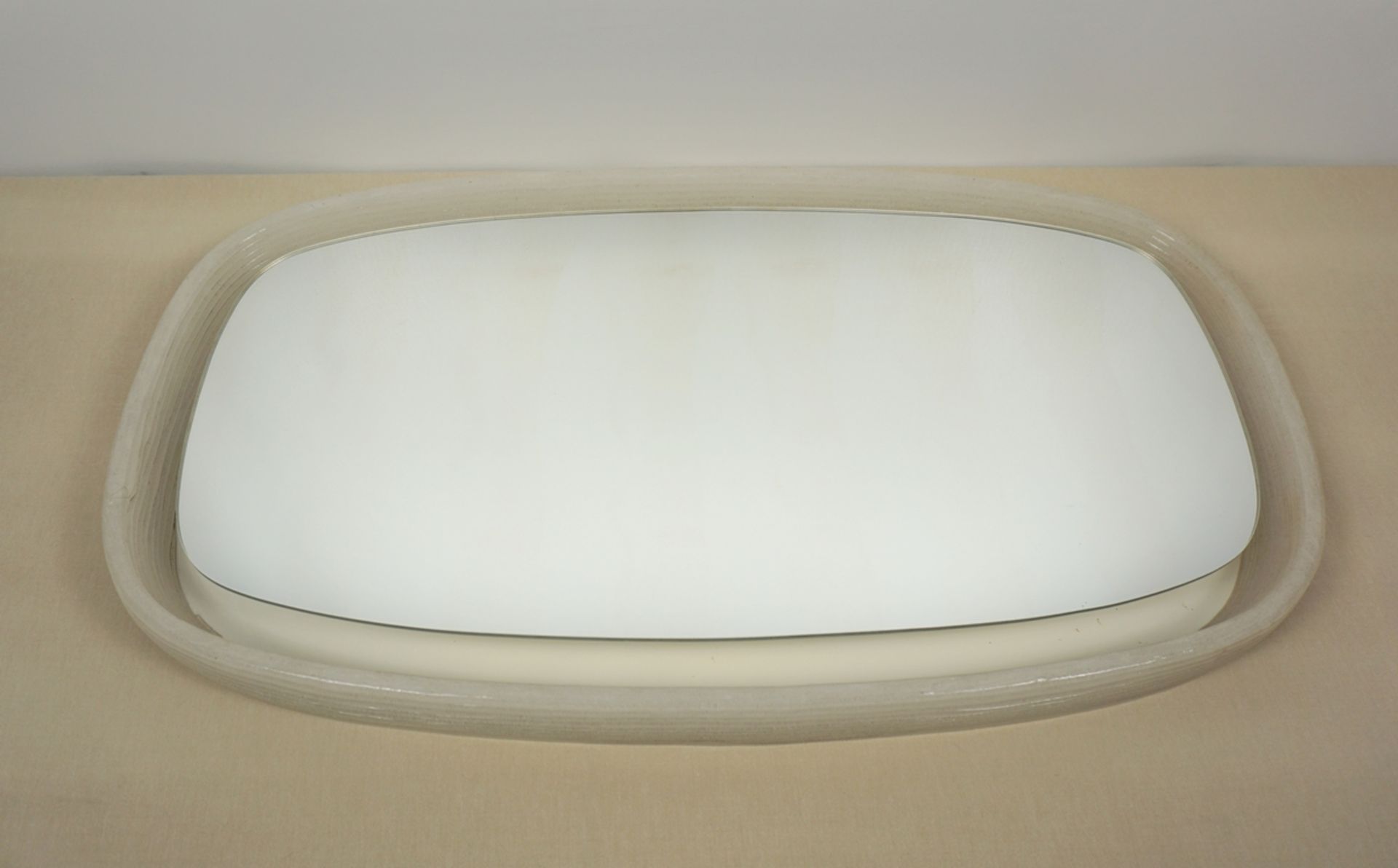 beleuchteter Spiegel in Eisglasoptik, Acryl, Egon Hillebrand, 1960/1970er Jahre - Bild 2 aus 2