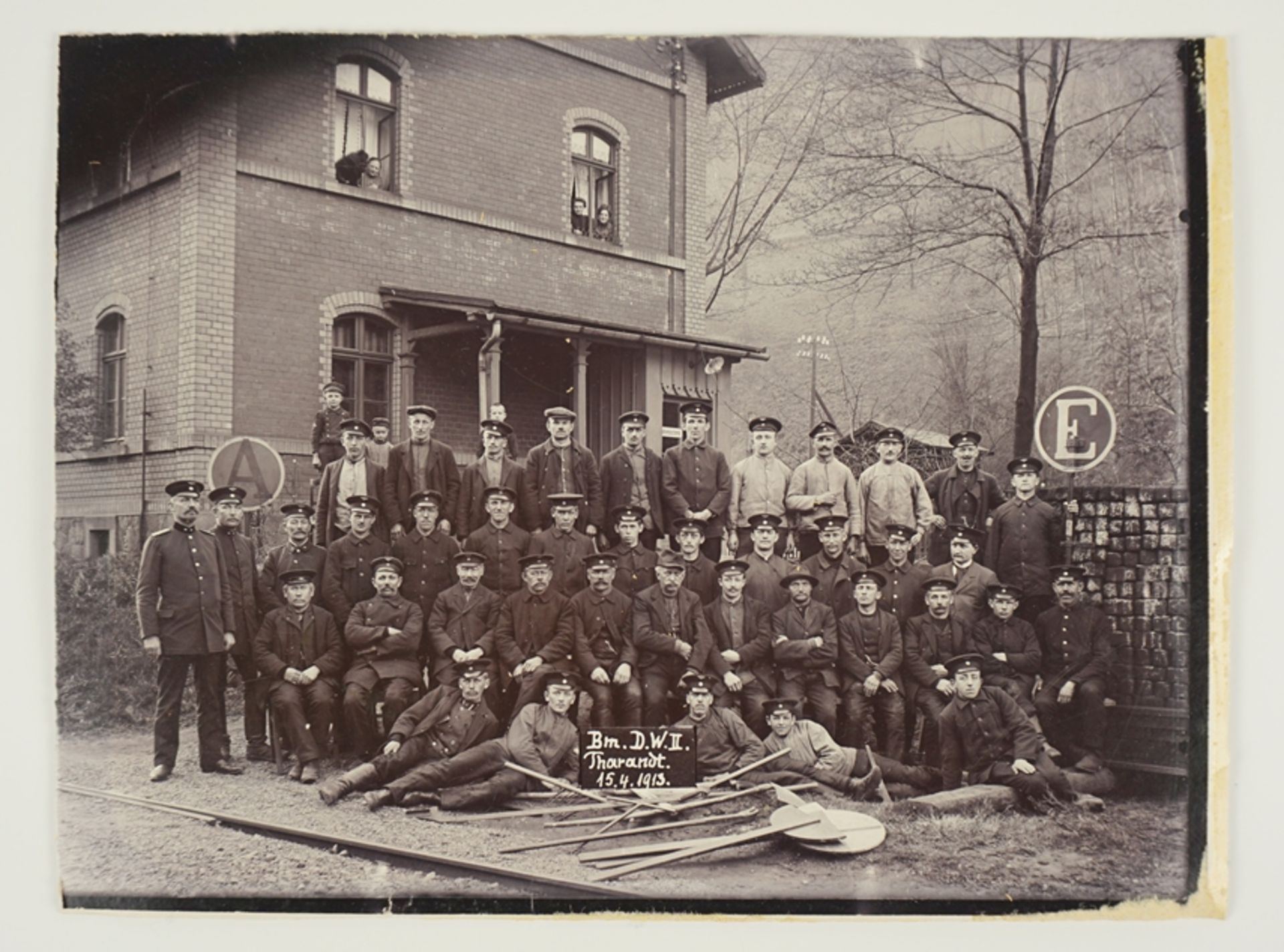 Gruppenfoto, Eisenbahnregiment Tharandt, 1913