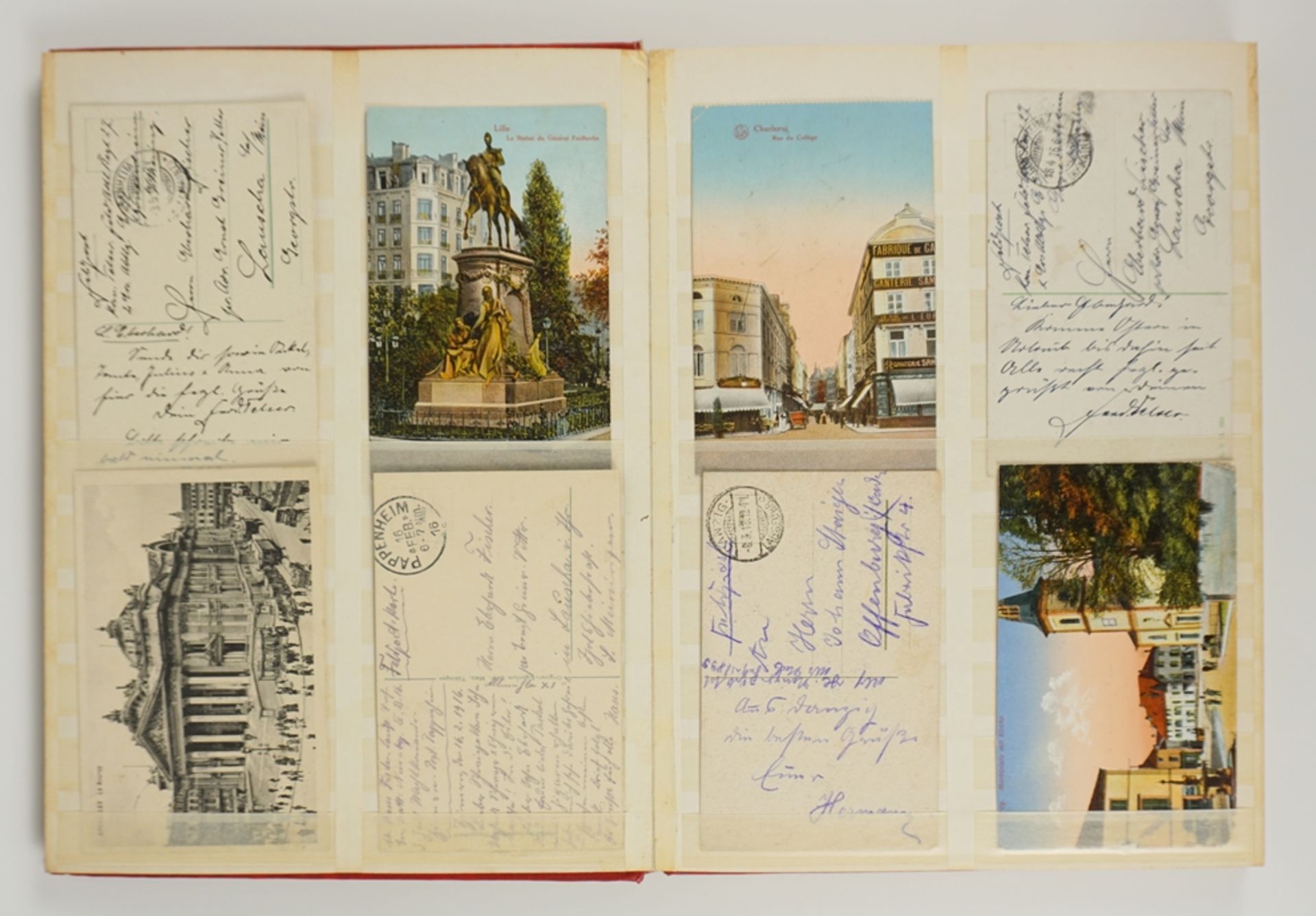 64 Ansichtskarten, WK I, 1914/18, im Steckalbum - Bild 2 aus 7