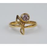 Ring mit Zirkonia, 333er Gold, Görlitzer Schmuckfabrik, Gew.1,63g