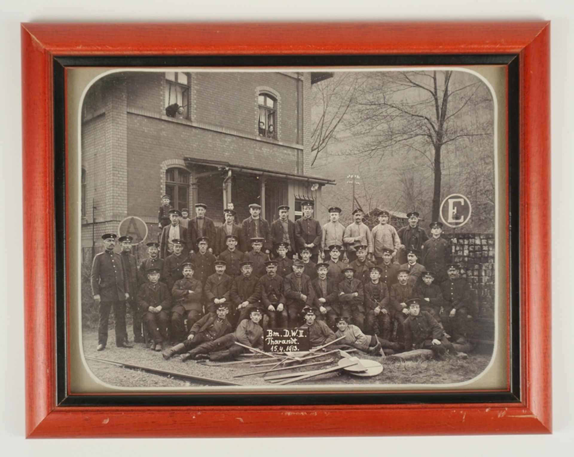 Gruppenfoto, Eisenbahnregiment Tharandt, 1913 - Bild 2 aus 2