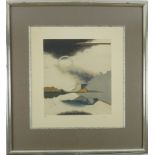 Tuvia Beeri (1929 - 2022, CZ/ISR), "Abstrakte Landschaft", Aquatintaradierung