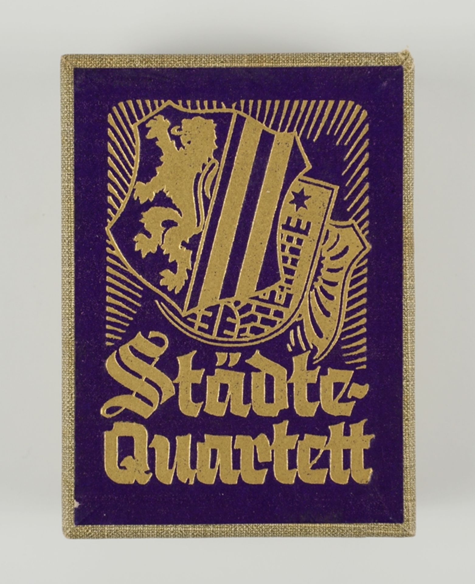 Städte-Quartett mit Stadtwappen, Rudolf Arnold Verlag, Leipzig (RAL), 1940er/1950er Jahre