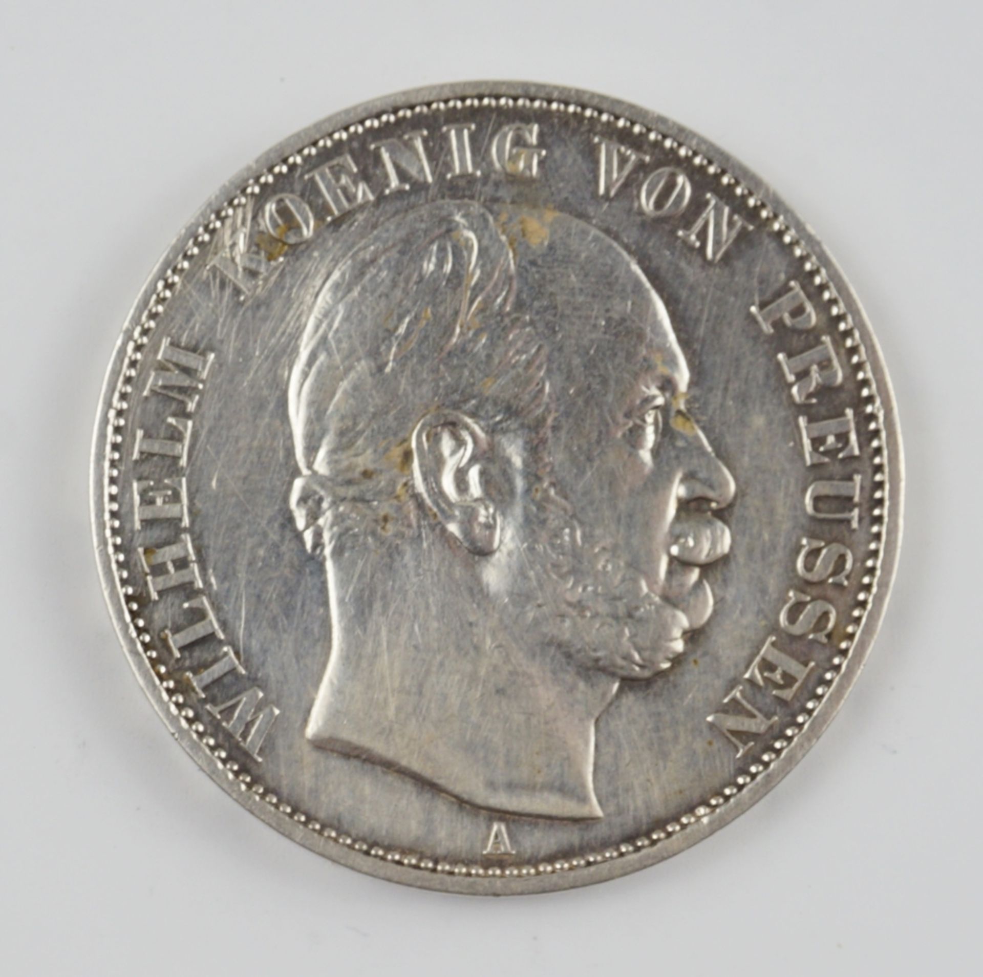 Siegesthaler 1871, Gedenkmünze, Sieg über Frankreich, Wilhelm, König von Preussen, Silber - Image 2 of 2