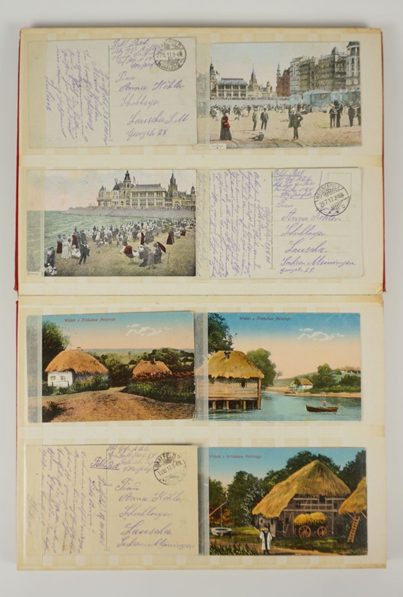 64 Ansichtskarten, WK I, 1914/18, im Steckalbum - Bild 3 aus 7