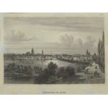 ca. 54 Stahlstiche, "Orte und Landschaften", um 1840/50