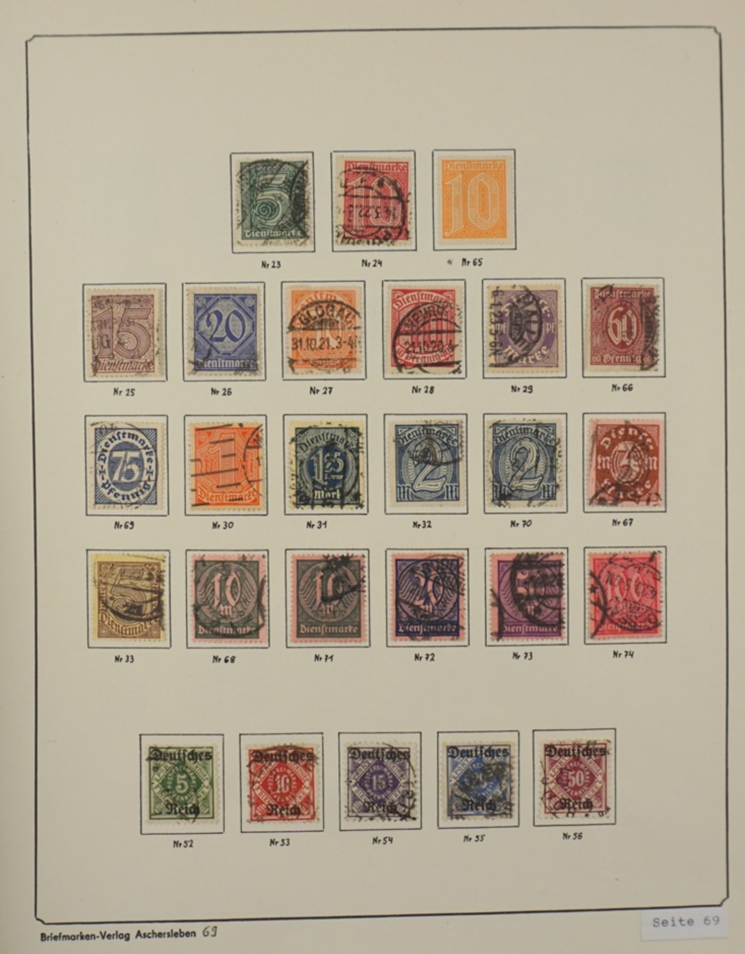Dienstmarken, 1903-1927, gestempelt und postfrisch - Image 4 of 6