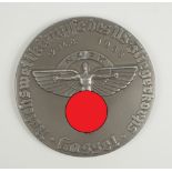 Versilberte Weißmetallmedaille 1938, Reichswettkämpfe des NS-Fliegerkorps Kassel