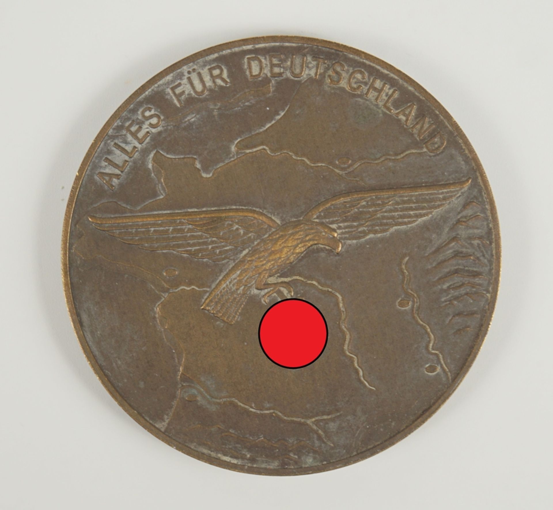 Bronzemedaille o.J. (1944) Für treue Dienstleistungen im Bereich des Feldluftgaukommandos Westfrank