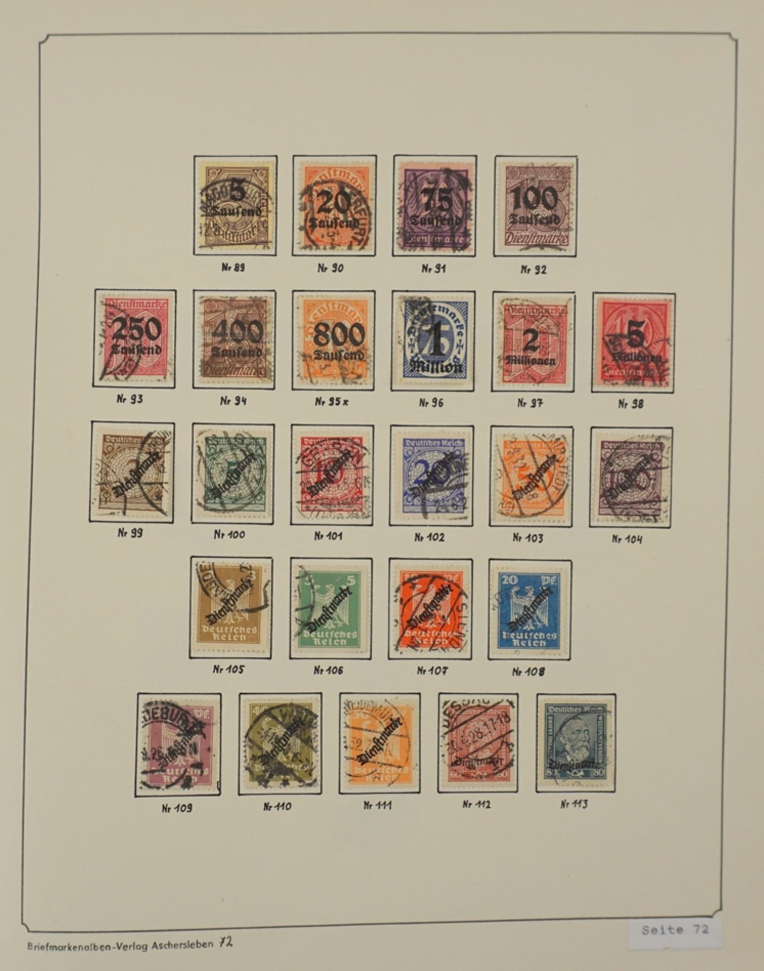 Dienstmarken, 1903-1927, gestempelt und postfrisch - Image 6 of 6