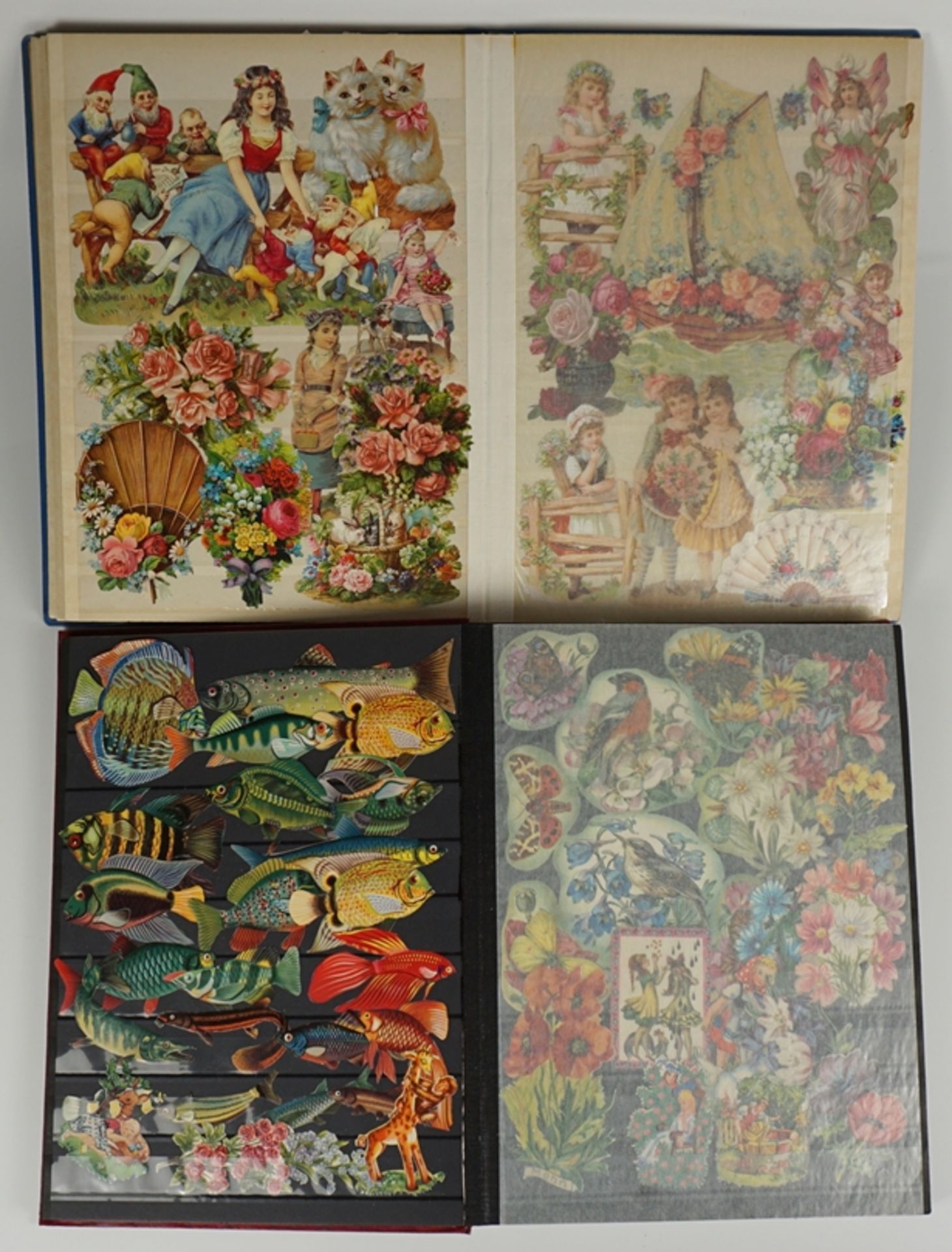 Sammlung von ca. 2.300 Stammbuchbildern /Oblaten, 2.Hälfte 20.Jh., dabei DDR-Sammlung