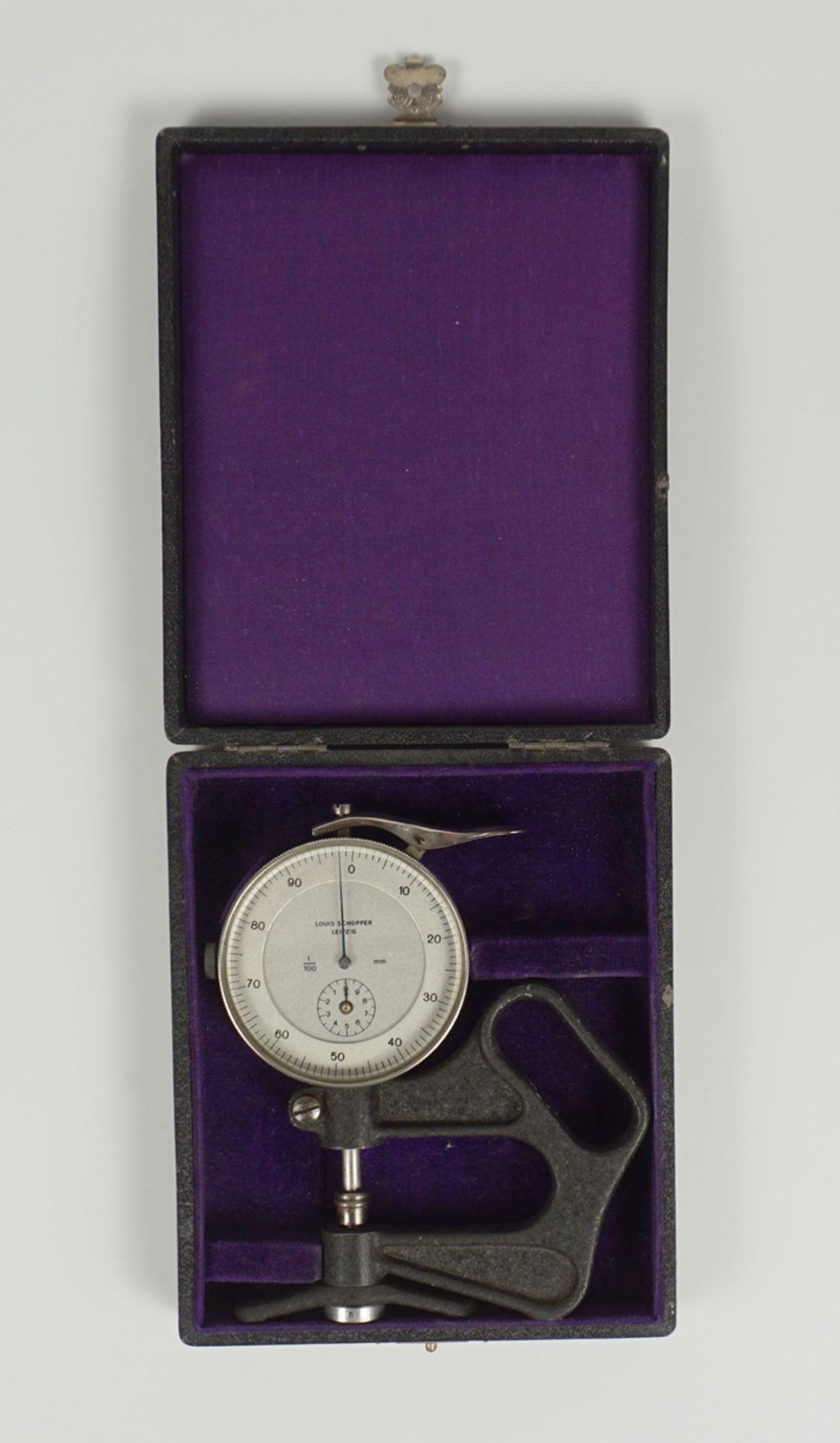 Automatic Micrometer, Louis Schopper, Leipzig, in Originaletui, um 1920