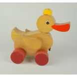 Ziehspielzeug "Ente", Holz, HABA, um 1960