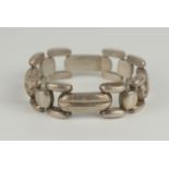 großgliedriges Armband, 800er Silber, Art déco, 1930er Jahre