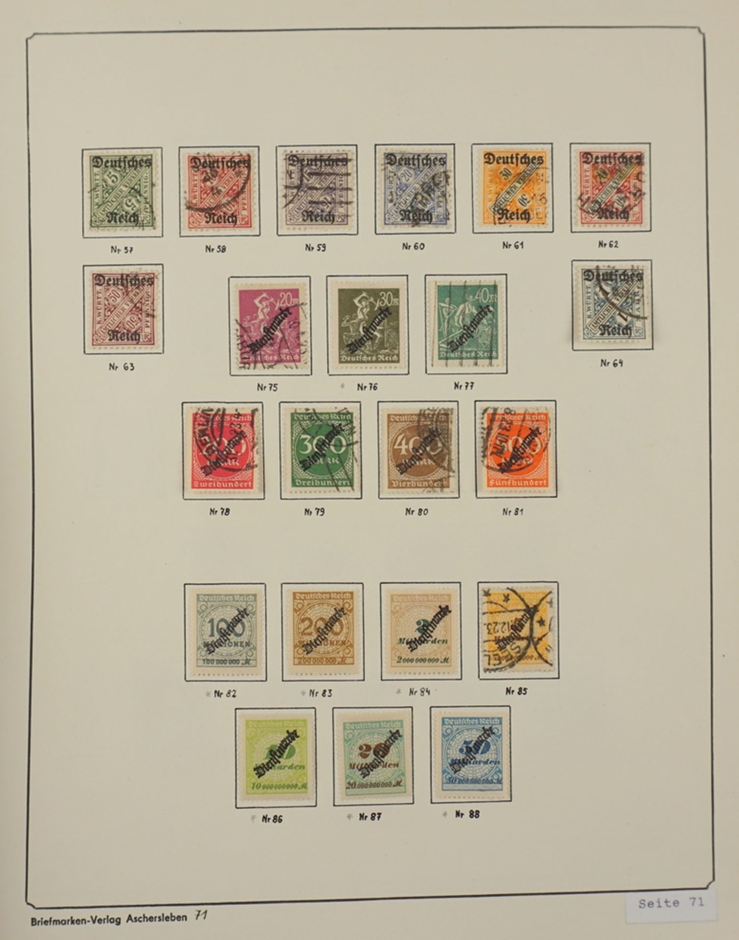 Dienstmarken, 1903-1927, gestempelt und postfrisch - Image 5 of 6