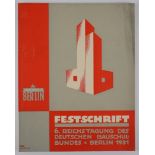 Festschrift für die 6.Reichstagung des Deutschen Bauschulbundes in Berlin, 4. bis 9.Juni 1931