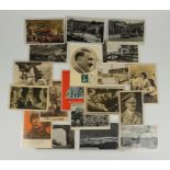 19 Ansichtskarten mit Briefmarken und Poststempeln, 3.Reich