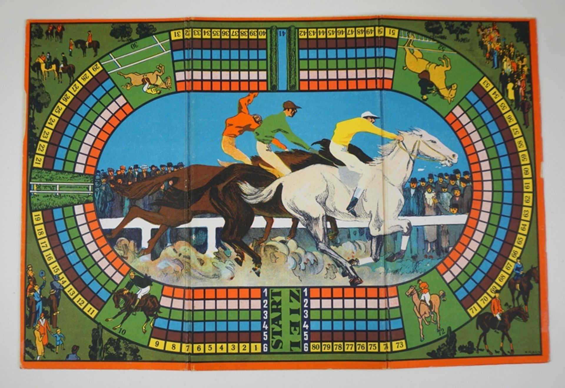 Konvolut Brettspiele, diverse Spielfiguren und 9 Würfel, 1930 bis 1950er Jahre - Image 10 of 13