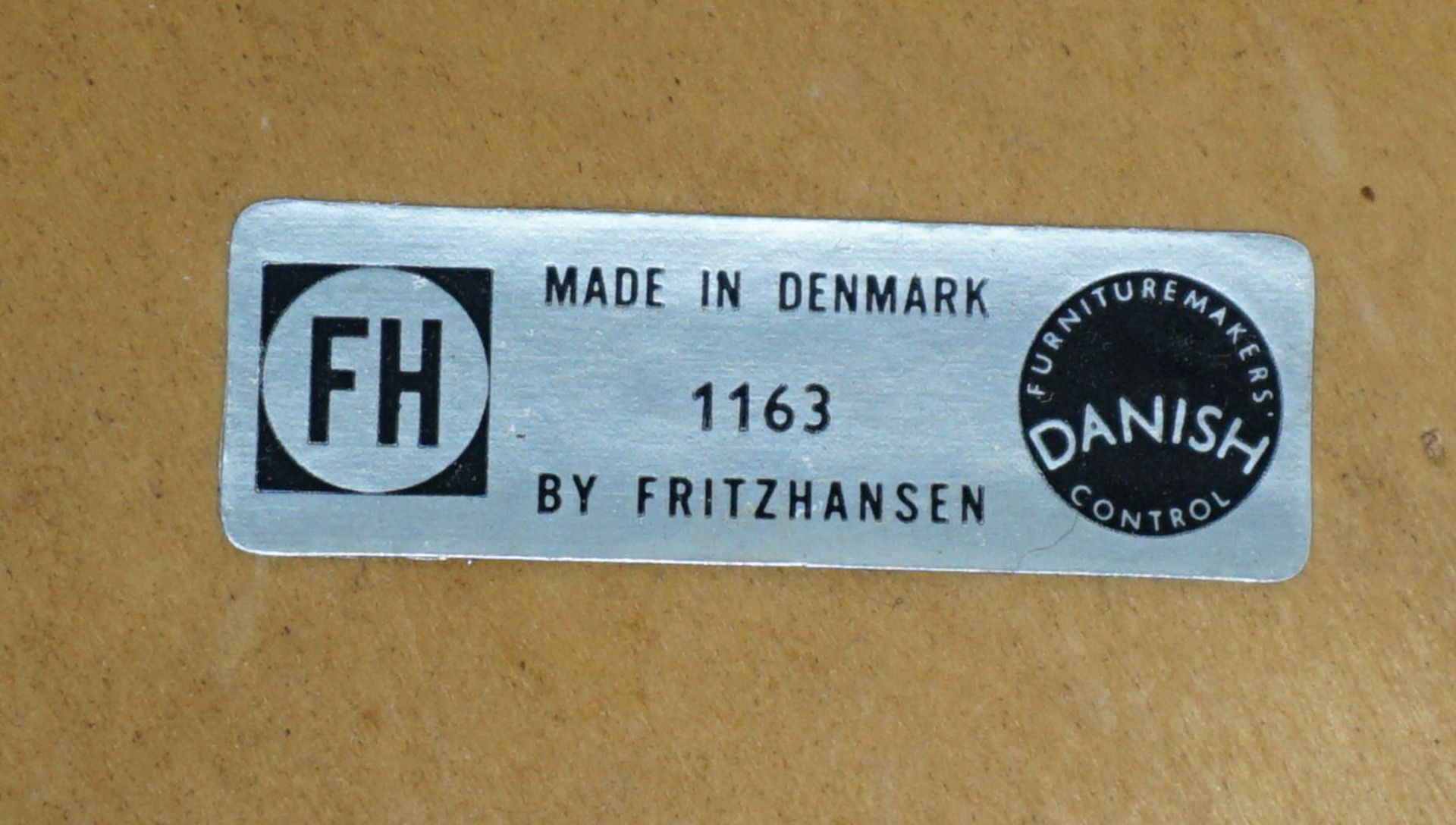 6 schwarze Armlehnstühle Mod. 3200, Frederik Sieck für Fritz Hansen, 1960er Jahre - Image 5 of 7
