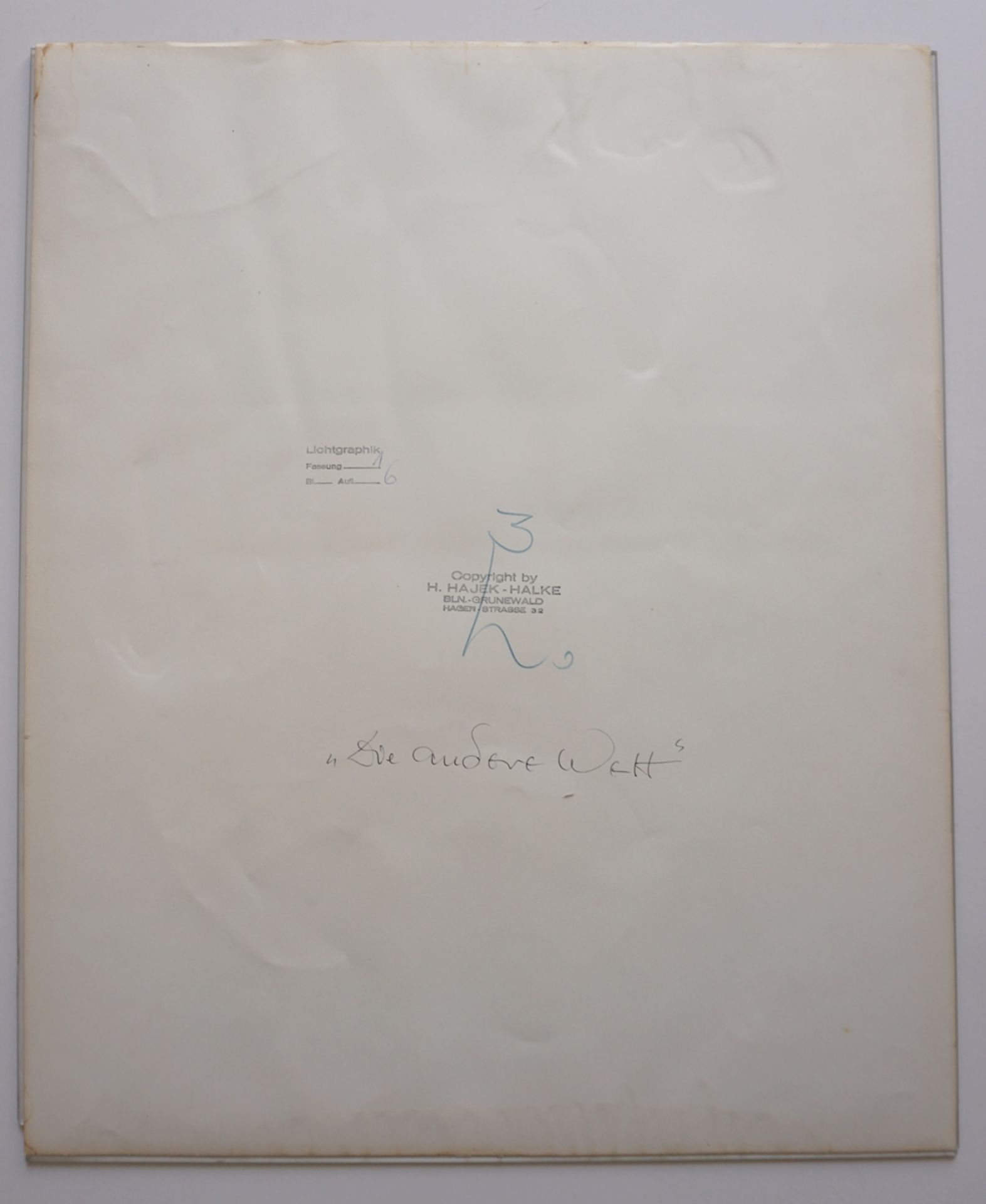 Heinz Hajek-Halke (1898-1983, Berlin), "Die andere Welt", 1963, Lichtgrafik - Bild 6 aus 6