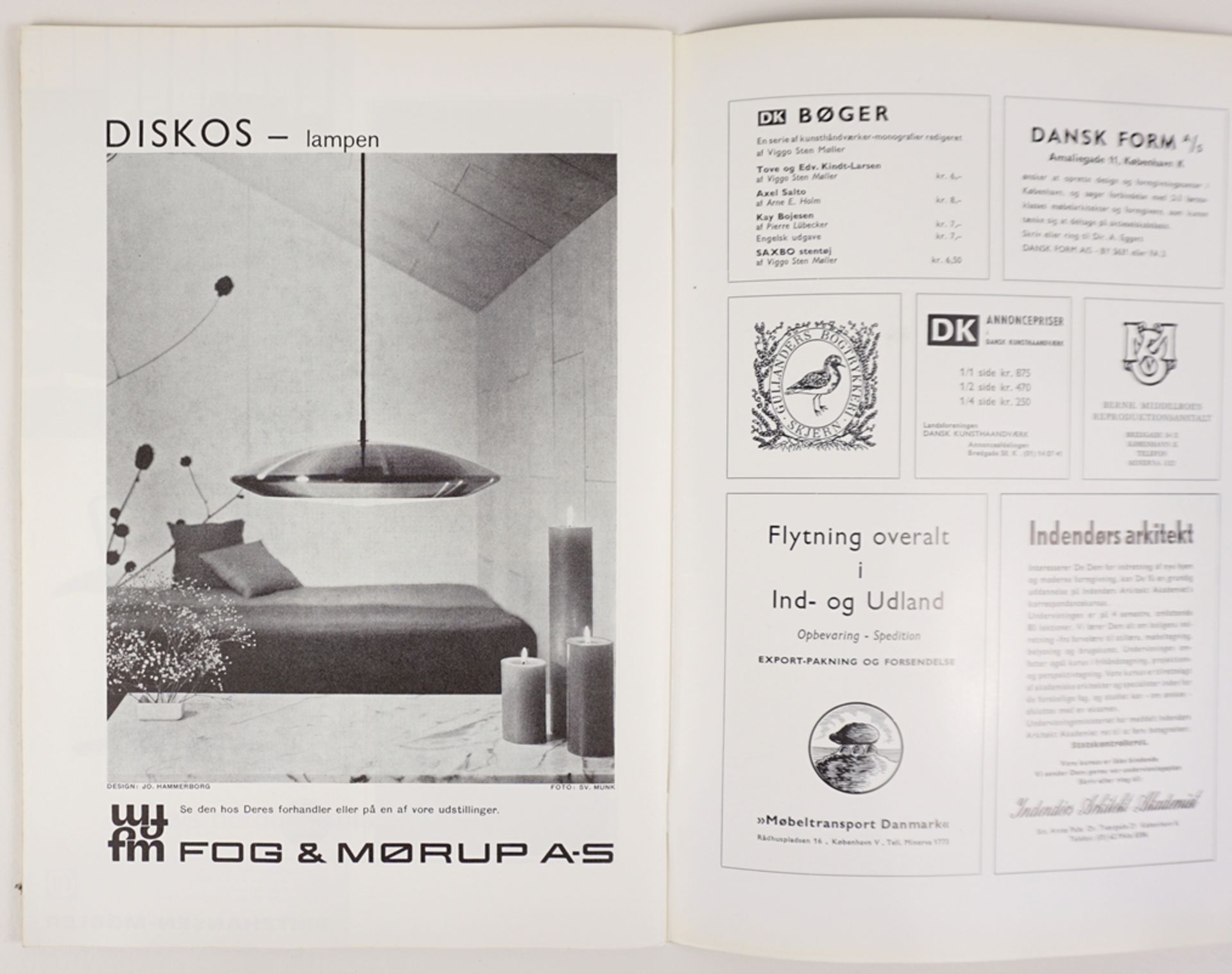 Sammlung Zeitschriften "Dänisches Kunsthandwerk" ("Dansk kunsthaandværk"), komplette Jahrgänge 1955 - Bild 6 aus 9