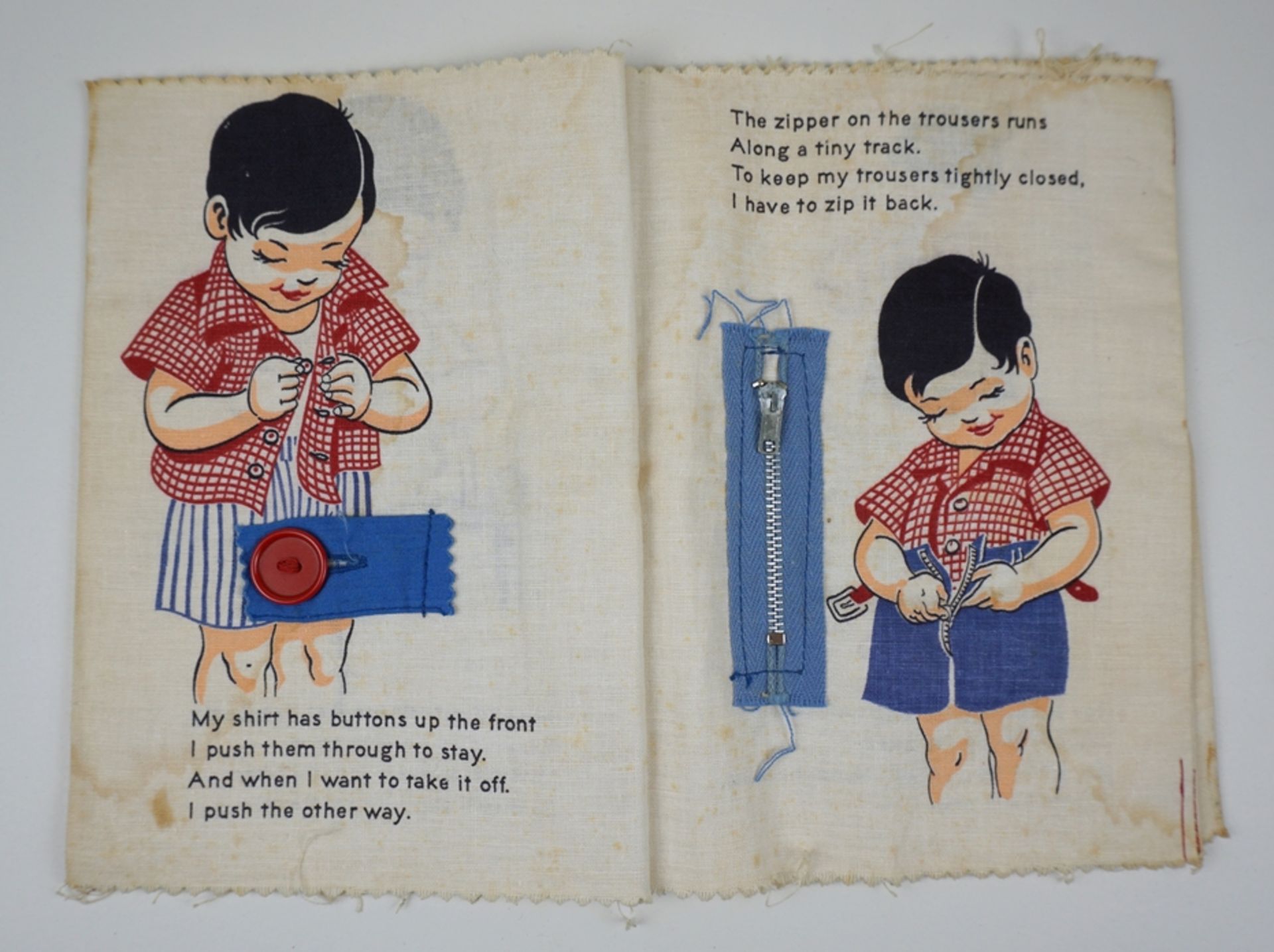 Kay Clark "All by Himself", Stoff-Lernbuch für Kinder, Plakie Product, Youngstown, Ohio, 1950 - Image 4 of 6