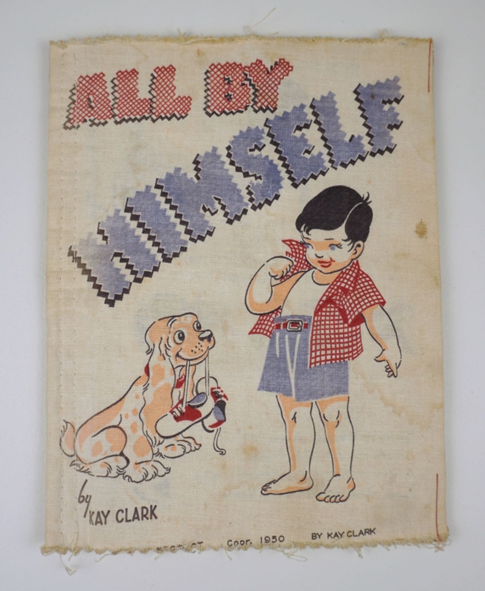 Kay Clark "All by Himself", Stoff-Lernbuch für Kinder, Plakie Product, Youngstown, Ohio, 1950