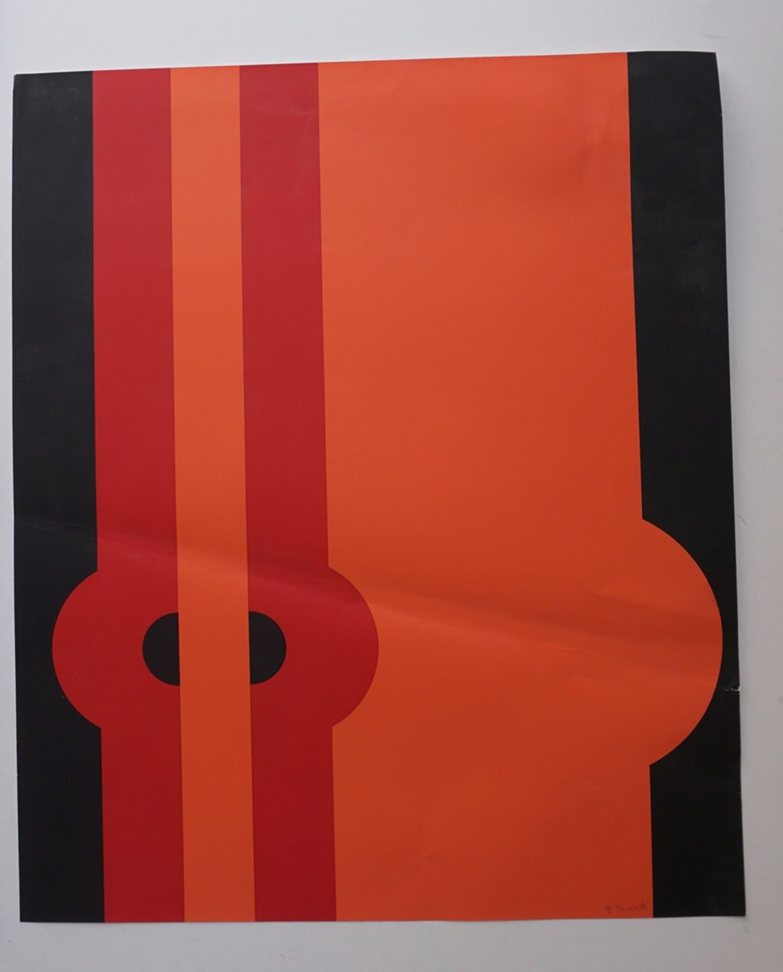 2 Farbserigrafien: Gerlinde Beck (1930, Stuttgart - 2006, Mühlacker-Großglattbach), "ba / II", 1967 - Image 3 of 6