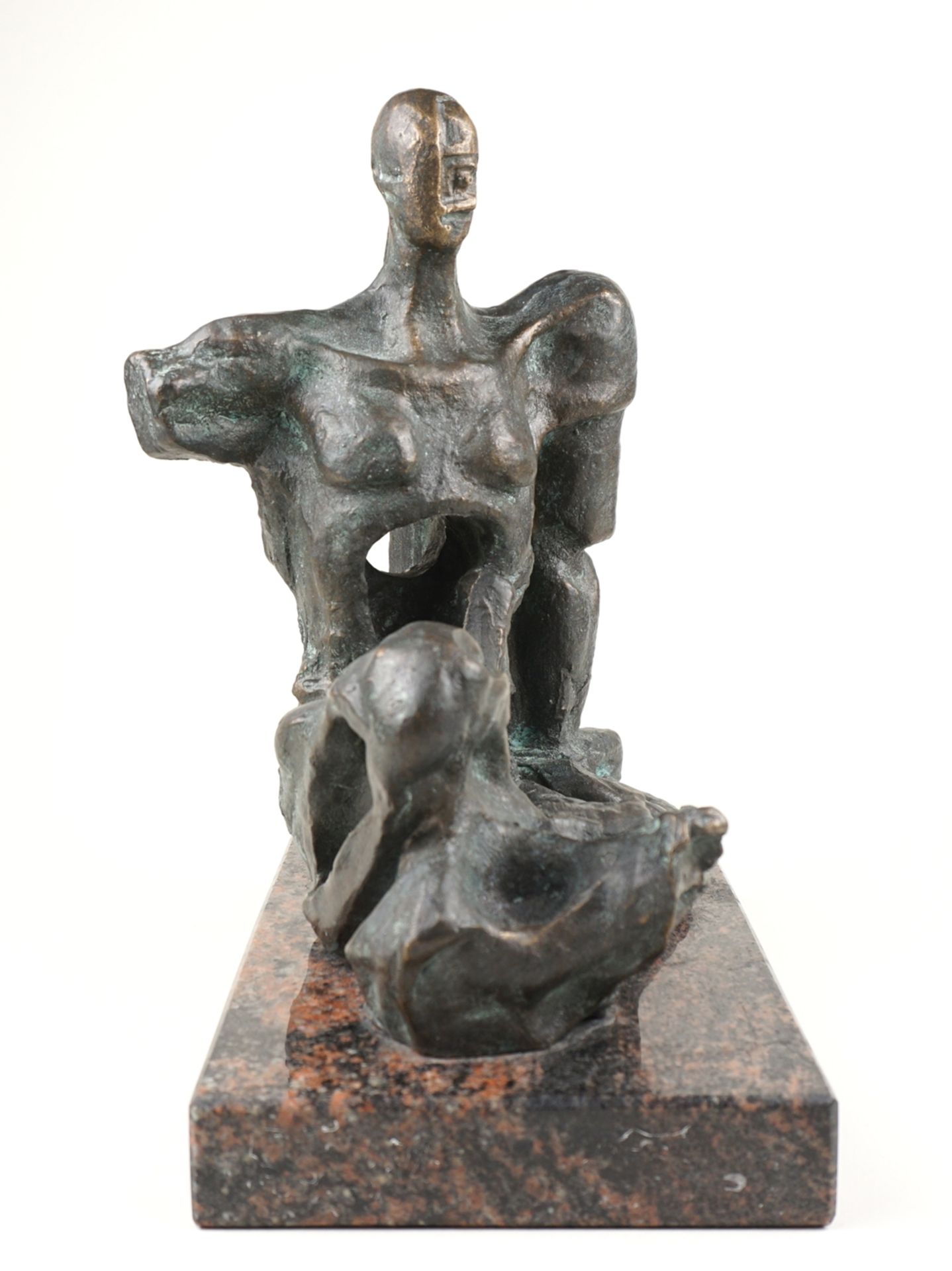Ernst Neizvestny (1925, Sverdlovsk/RUS - 2016, New York/USA), Bronze "Sitzende", dazu 2x Literatur - Bild 3 aus 6