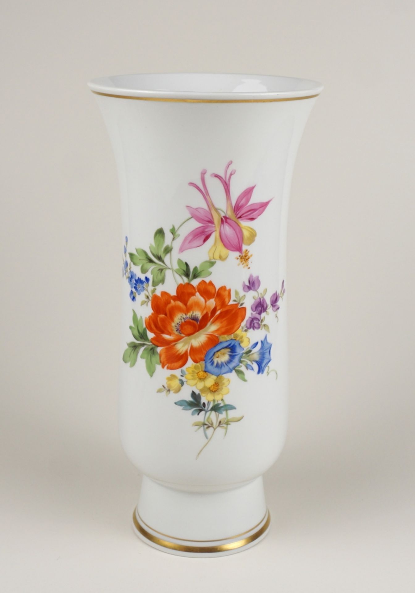 Vase, Dekor Deutsche Blume, Meissen, 2.Hälfte 20.Jh.