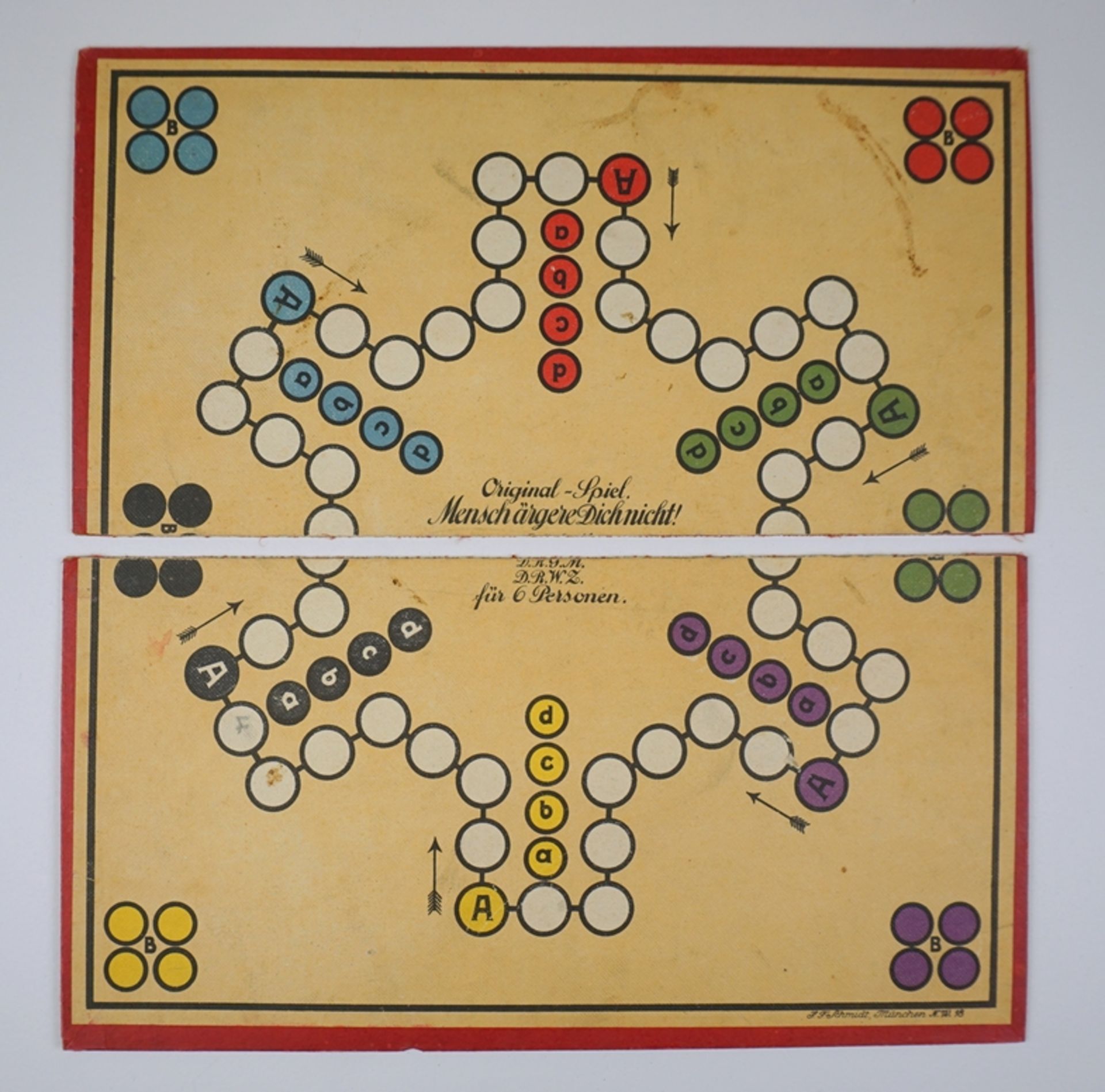 Konvolut Brettspiele, diverse Spielfiguren und 9 Würfel, 1930 bis 1950er Jahre - Image 12 of 13