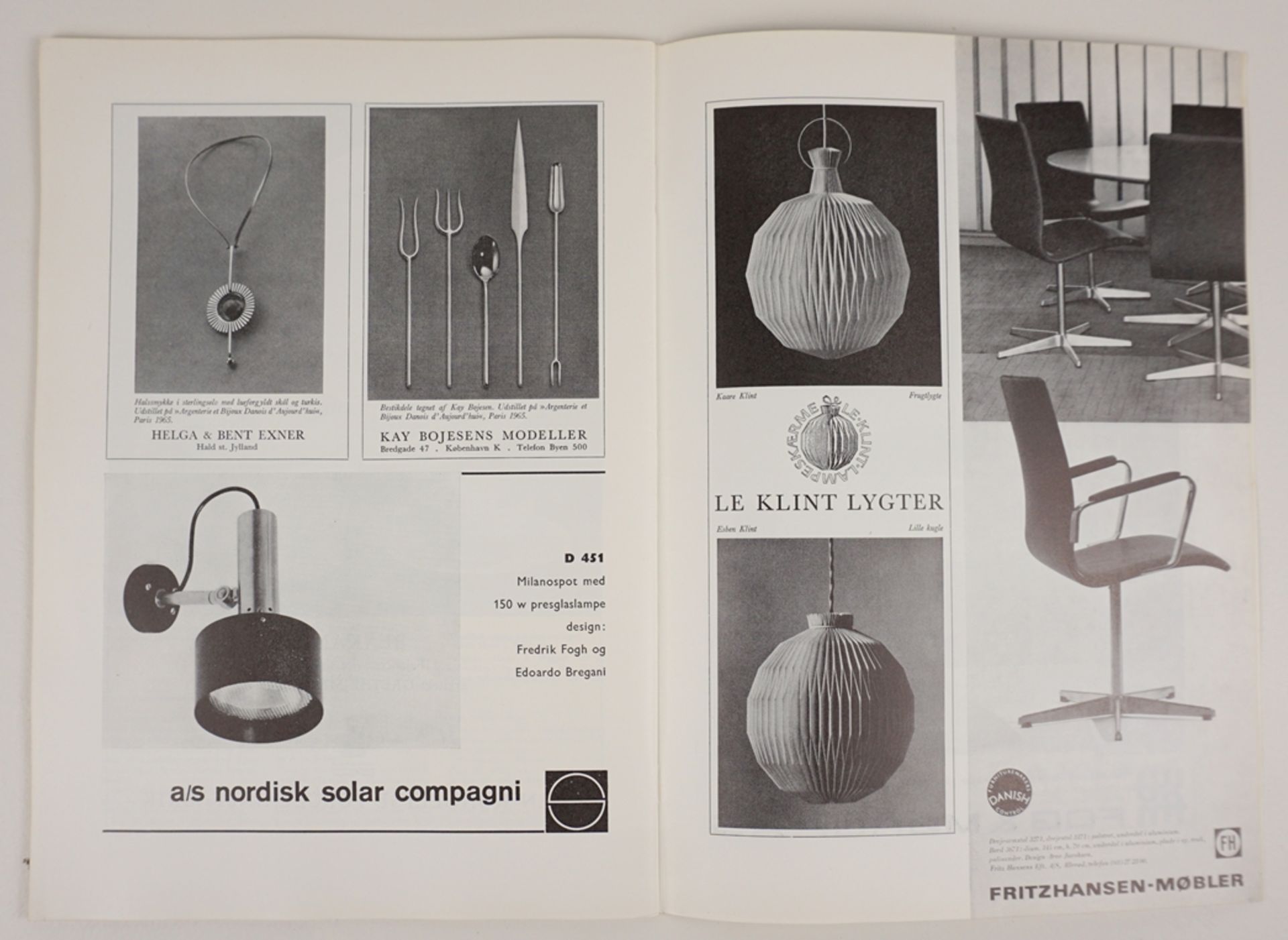 Sammlung Zeitschriften "Dänisches Kunsthandwerk" ("Dansk kunsthaandværk"), komplette Jahrgänge 1955 - Bild 7 aus 9