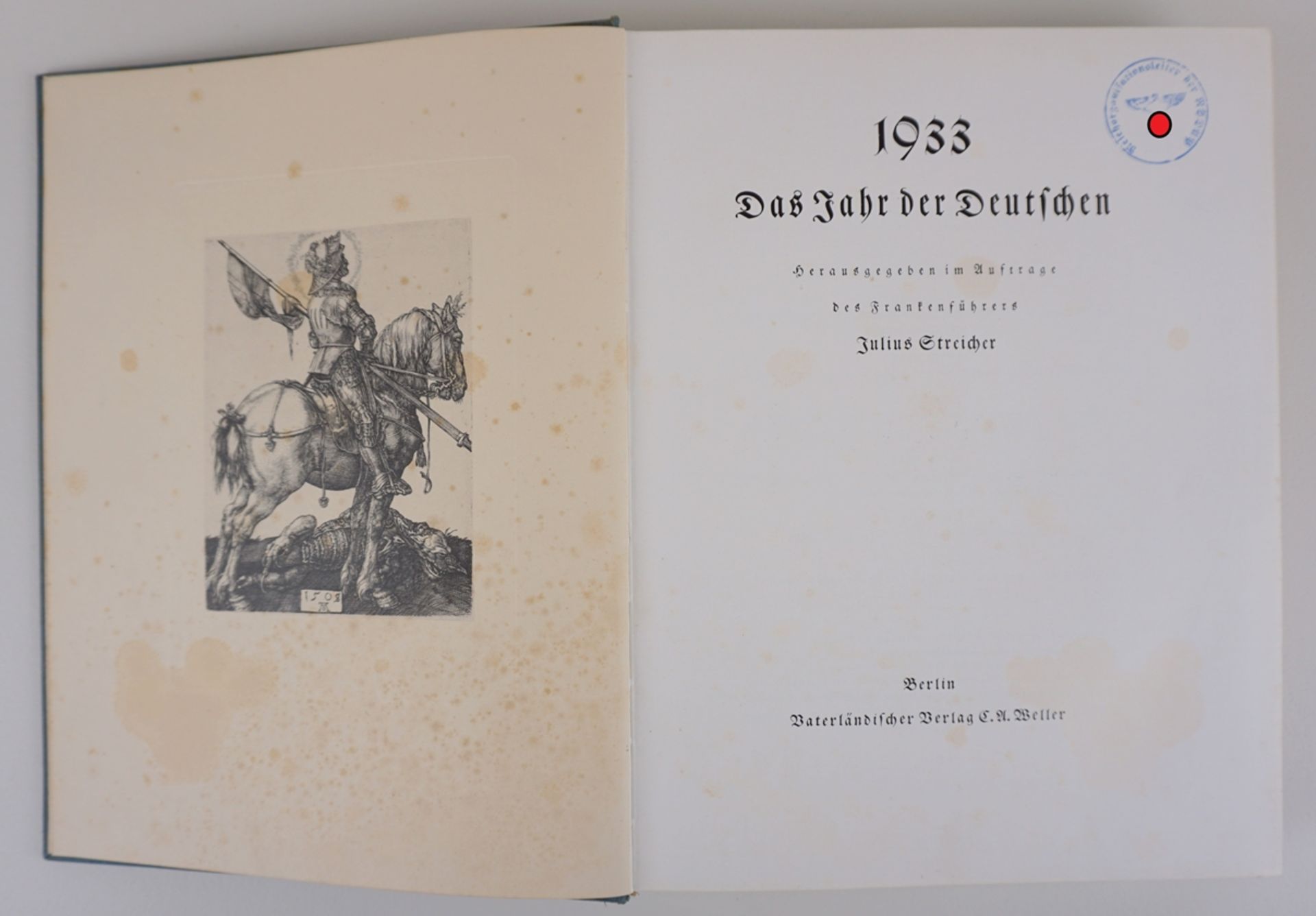 1933 - Das Jahr der Deutschen, Hrg. Frankenführer Julius Streicher - Image 2 of 2