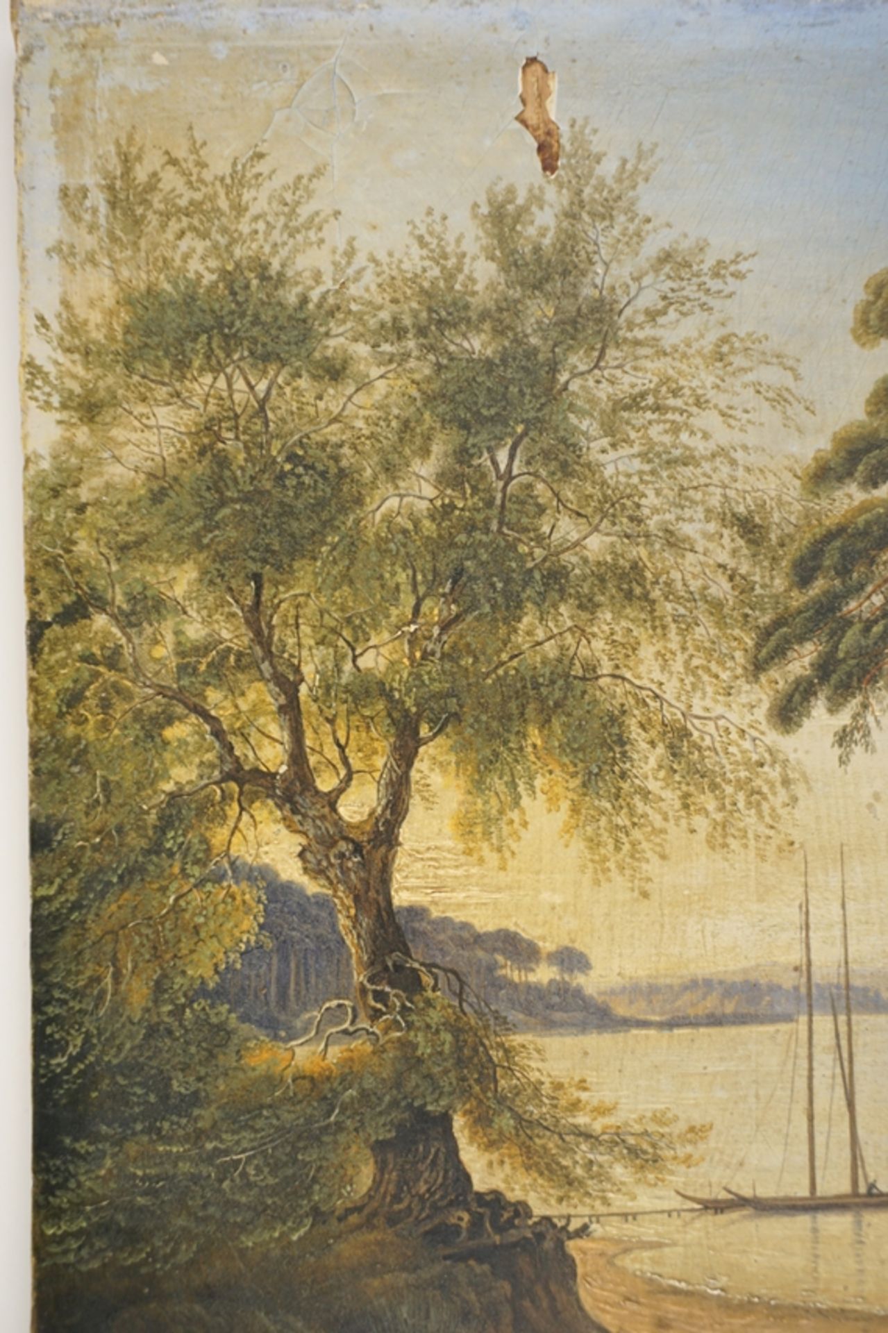 Johann Heinrich Hintze (1800, Berlin - 1861, Hamburg), "Blick vom Grunewald über den Wannsee zur Pf - Bild 6 aus 8