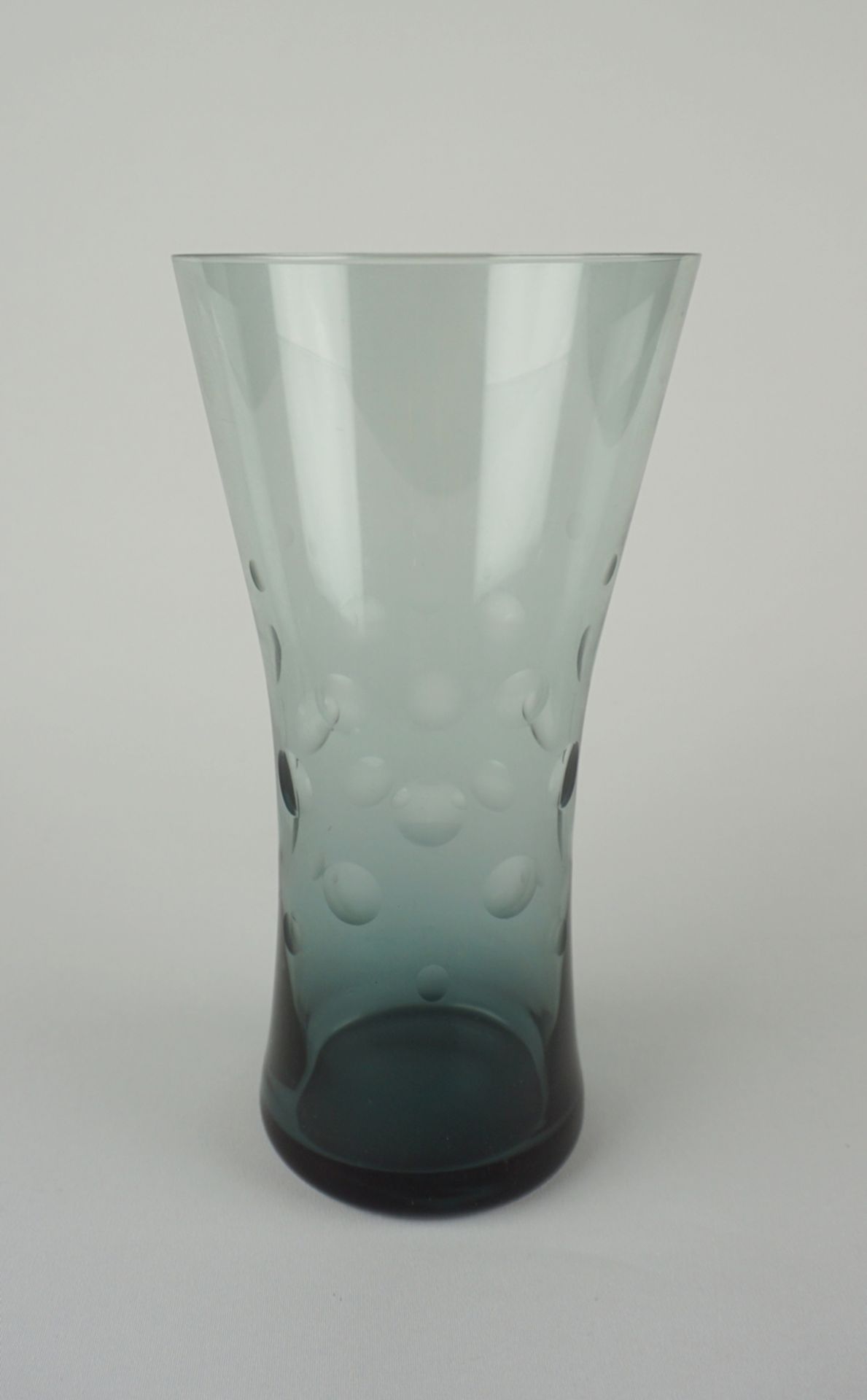 Turmalin-Vase mit Punktschliff, Wilhelm Wagenfeld für WMF, 1960er Jahre