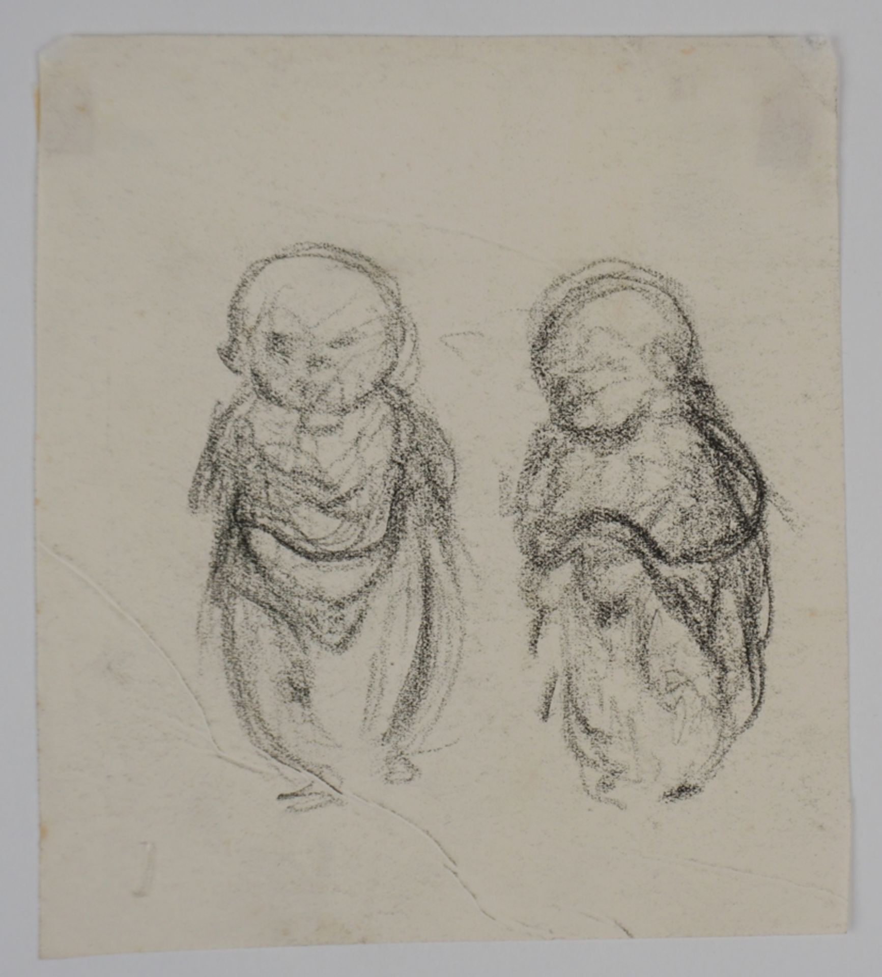 Heinrich Zille (1858, Radeburg b. Dresden - 1929, Berlin), 2 Handzeichnungen "Kinder", Kohle/Papier - Bild 2 aus 5