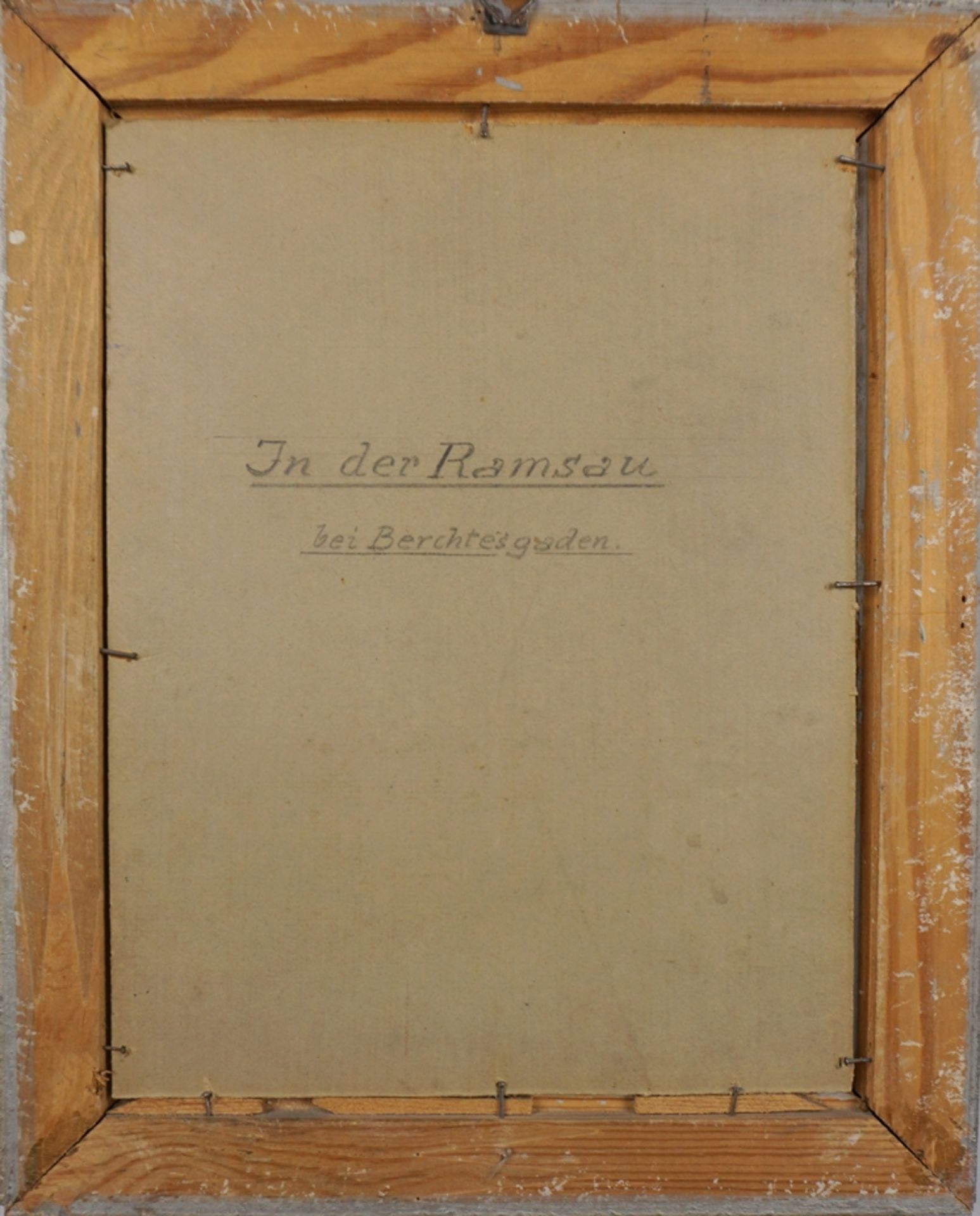 Alexander Stoy (1875, Sangerhausen - 1949, Magdeburg), "Ramsau bei Berchtesgarden", Öl/Karton - Bild 3 aus 3