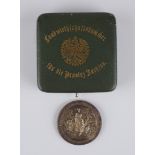 Medaille Landwirtschaftskammer für die Provinz Sachsen, 990er Silber, in Originaletui
