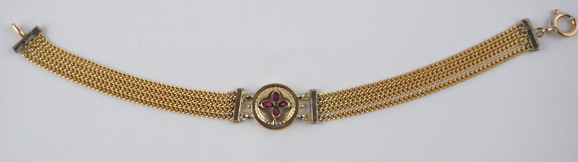 Bracelet with stone set, Art Nouveau c. 1910 - Image 2 of 3