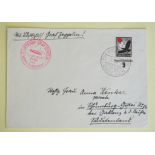 Privat Umschlag, mit Flugpostmarke, 100 Pf